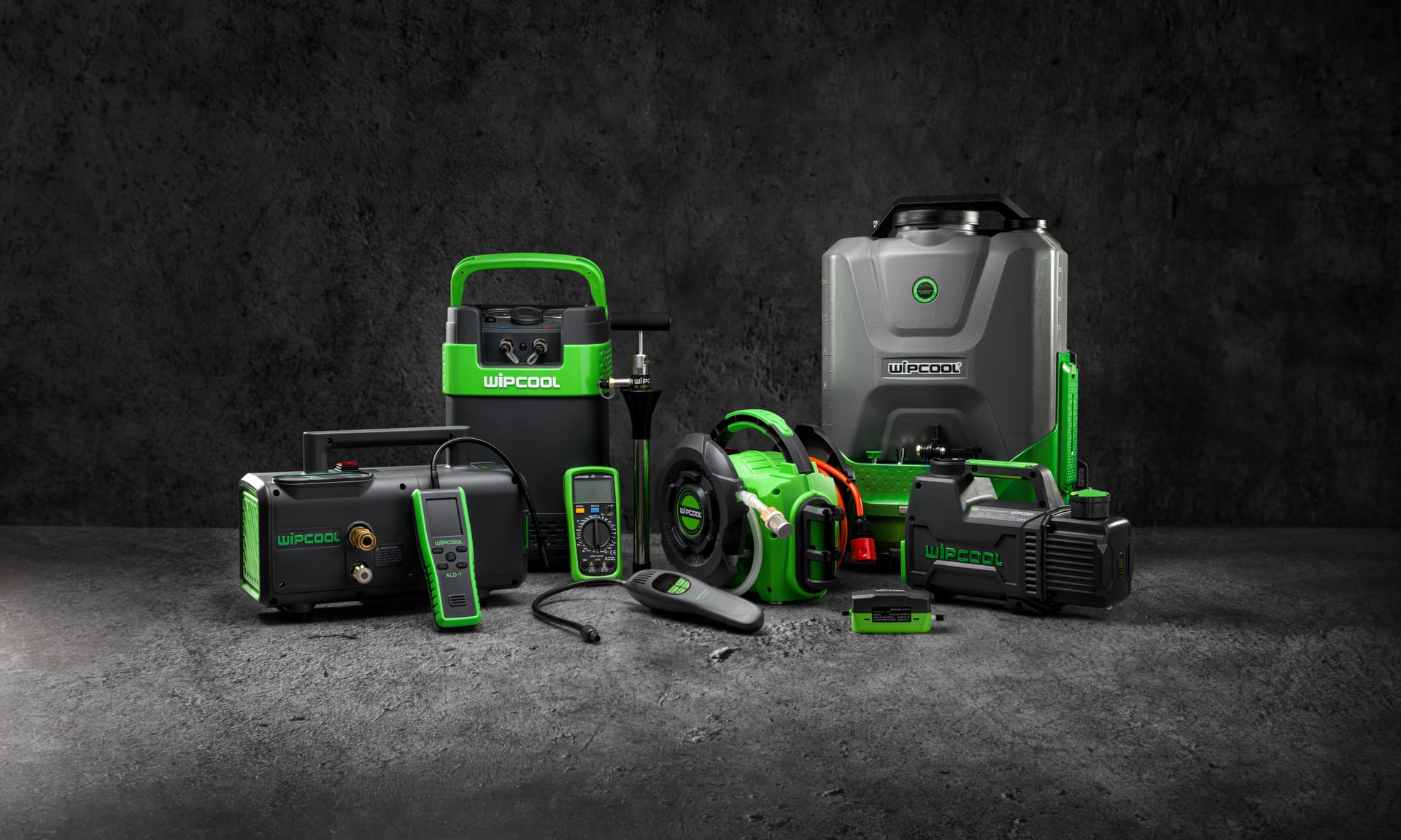 Wipcool equipment: pressure washers, vacuum pumps, measuring instruments and condensate pumps